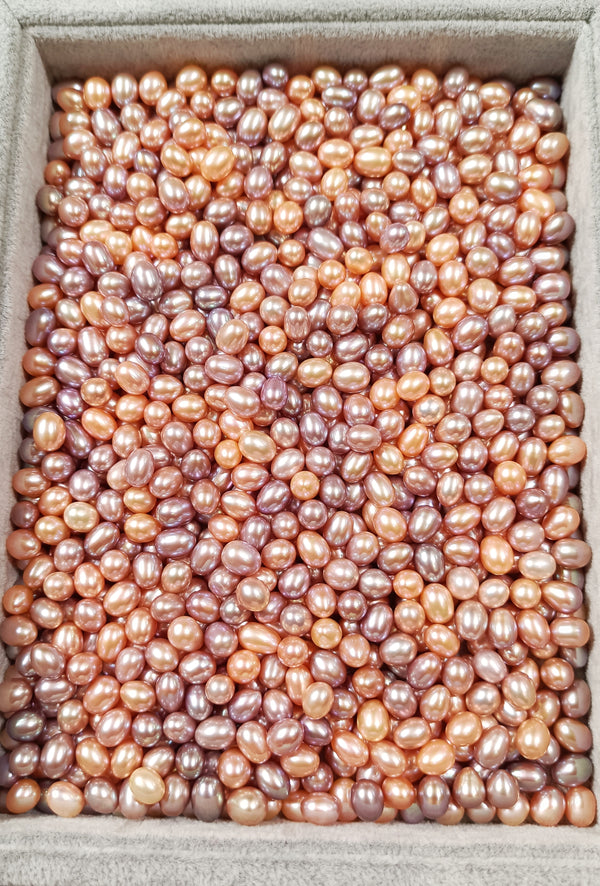 7-8mm "TICTACS" 5A Class Rice shaped Fresh water Pearls