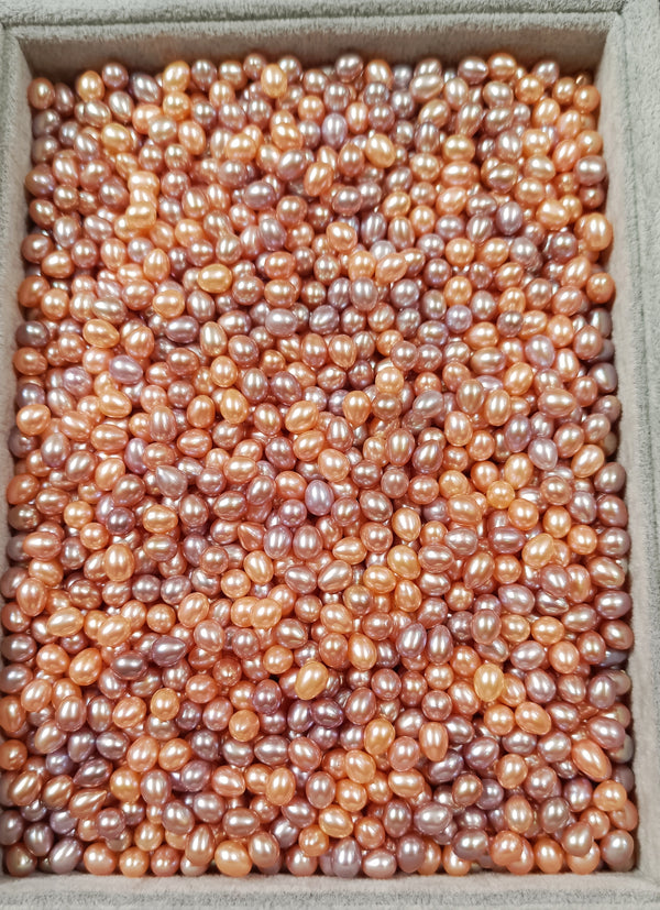 6-7mm "TICTACS" 5A Class Rice shaped Fresh water Pearls