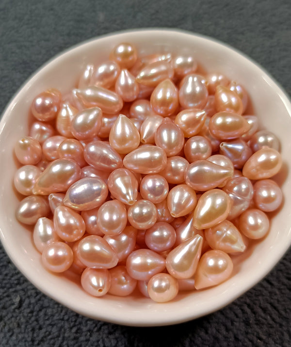 6-8mm "TEARDROP" 4A+ Class Colorful Fresh Water Pearls