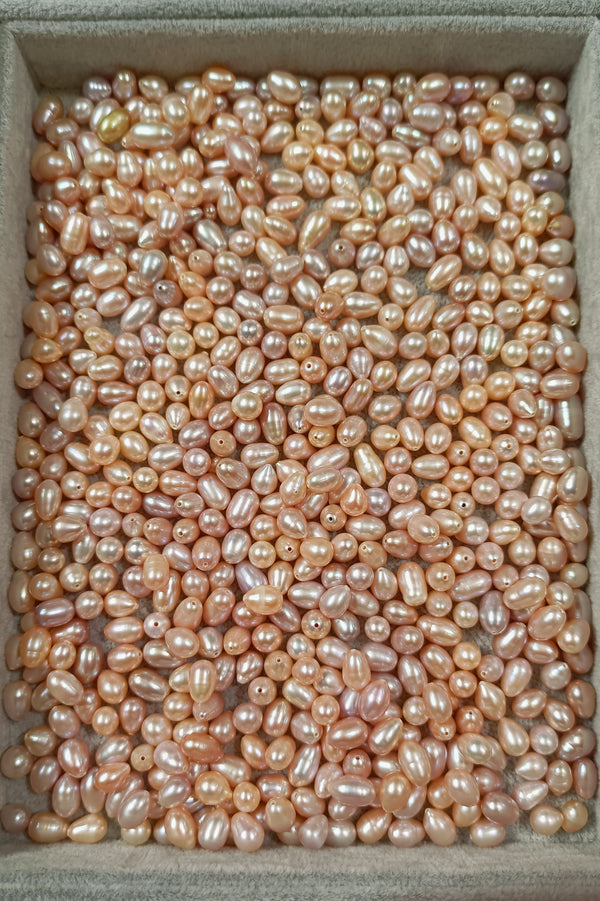 6-7mm  4A Class Rice shaped Fresh Water Pearls