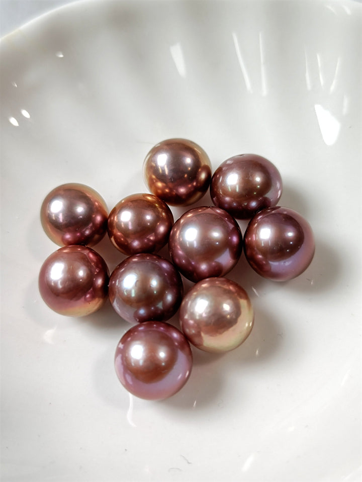 Natural Purple/copper Edison pearl (Not Clam) - pearlsclam